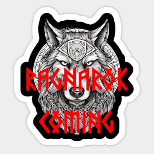 RAGNAROK COMING Sticker